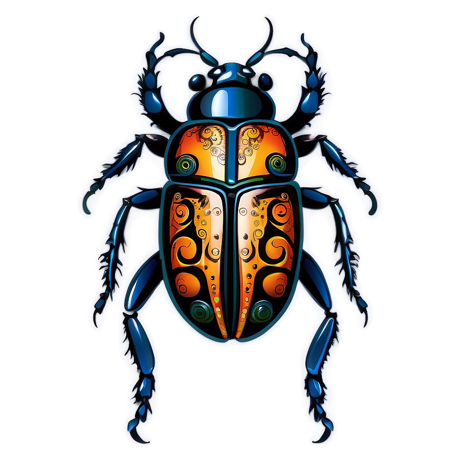 Tribal Beetle Tattoo Png 06242024 PNG Image