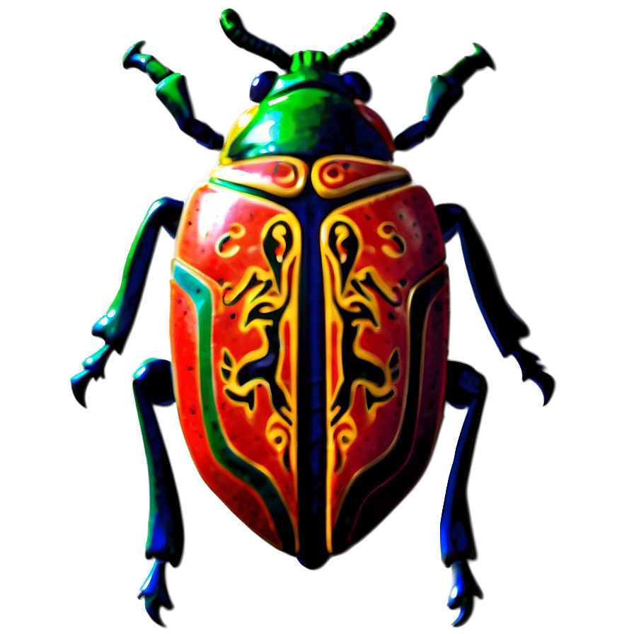 Tribal Beetle Tattoo Png Vox56 PNG Image