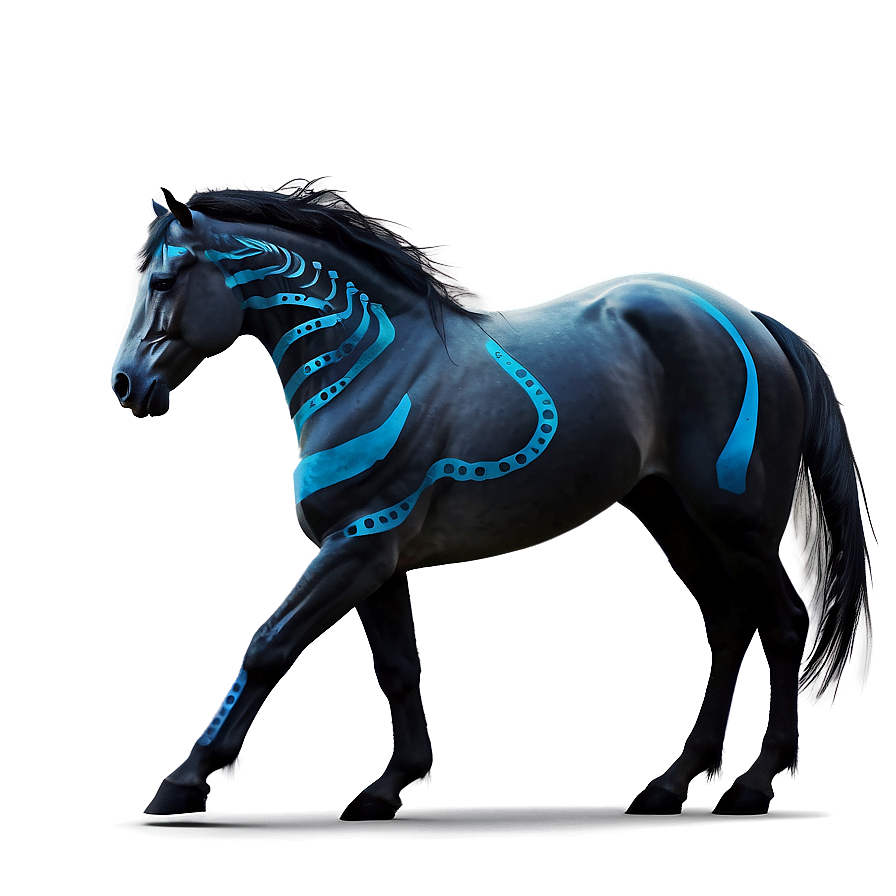 Tribal Black Horse Tattoo Png 99 PNG Image