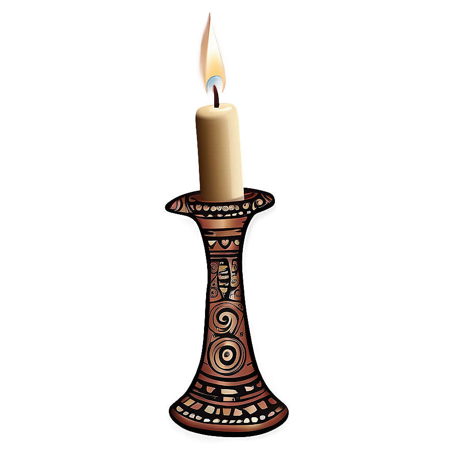 Tribal Candleurstick Motif Png 06262024 PNG Image