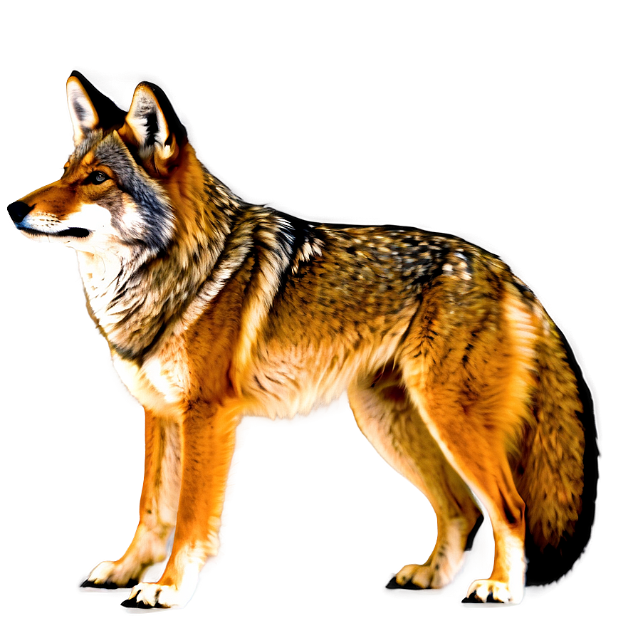 Tribal Coyote Tattoo Png Sbc28 PNG Image