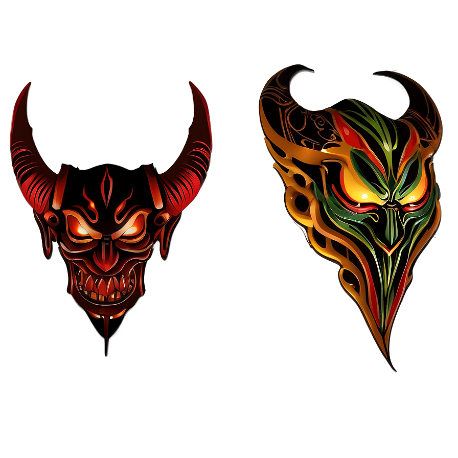 Tribal Devil Tattoo Png 49 PNG Image