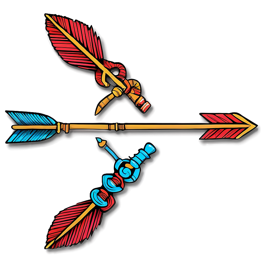 Tribal Hand Drawn Arrow Png Mlr89 PNG Image