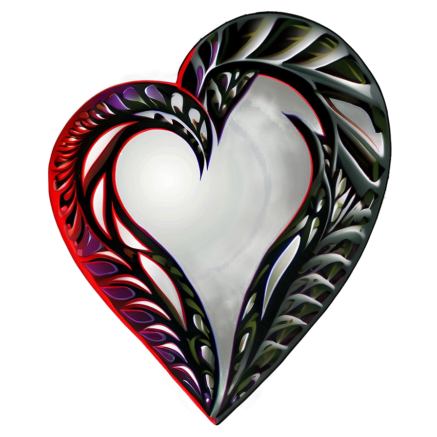 Tribal Heart Tattoo Design Png Fhu6 PNG Image