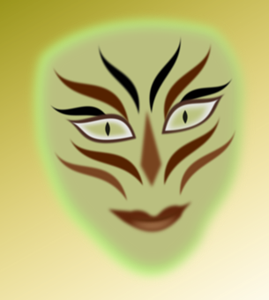 Tribal Inspired Face Mask PNG Image