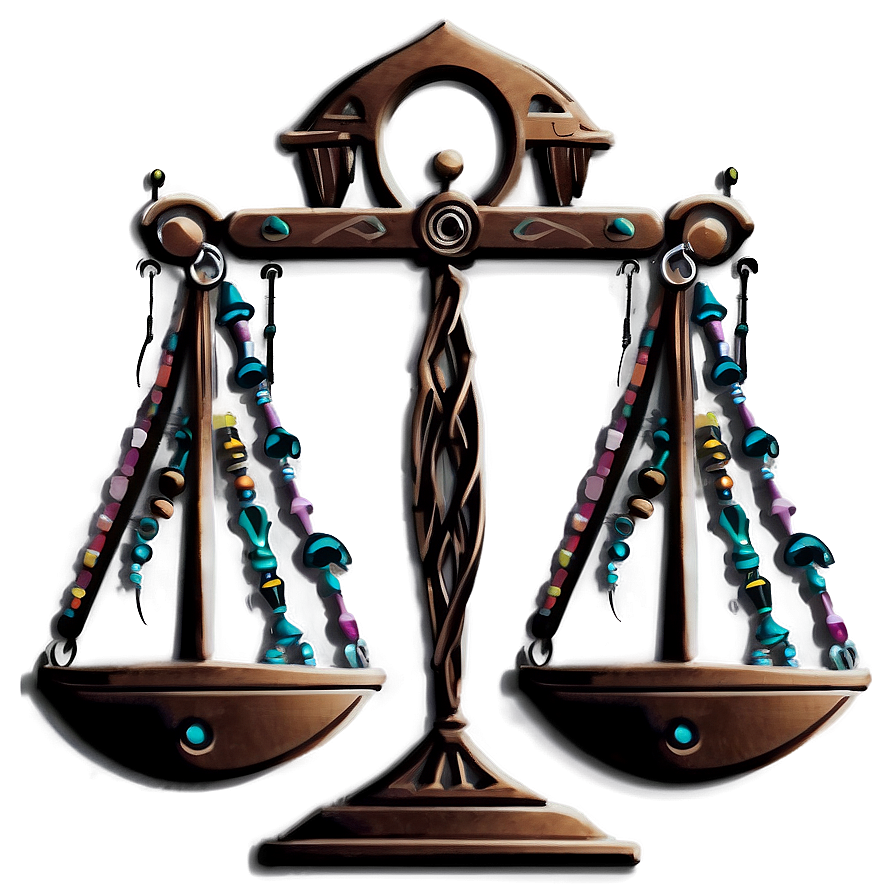 Tribal Libra Tattoo Png Avi PNG Image