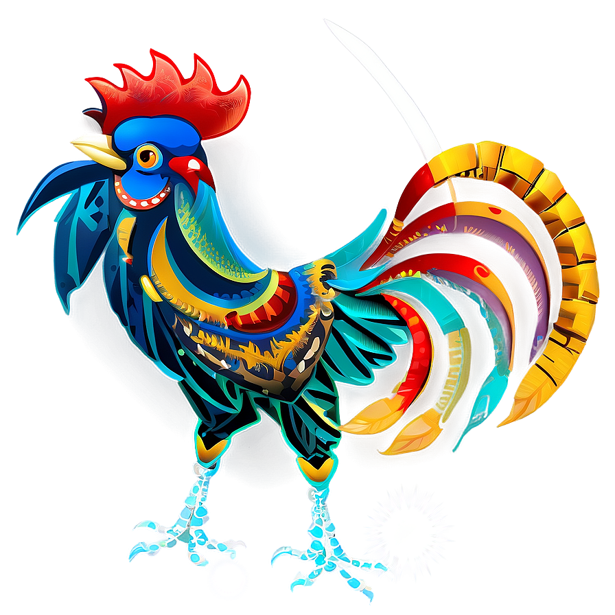 Tribal Rooster Symbol Png Cgm PNG Image