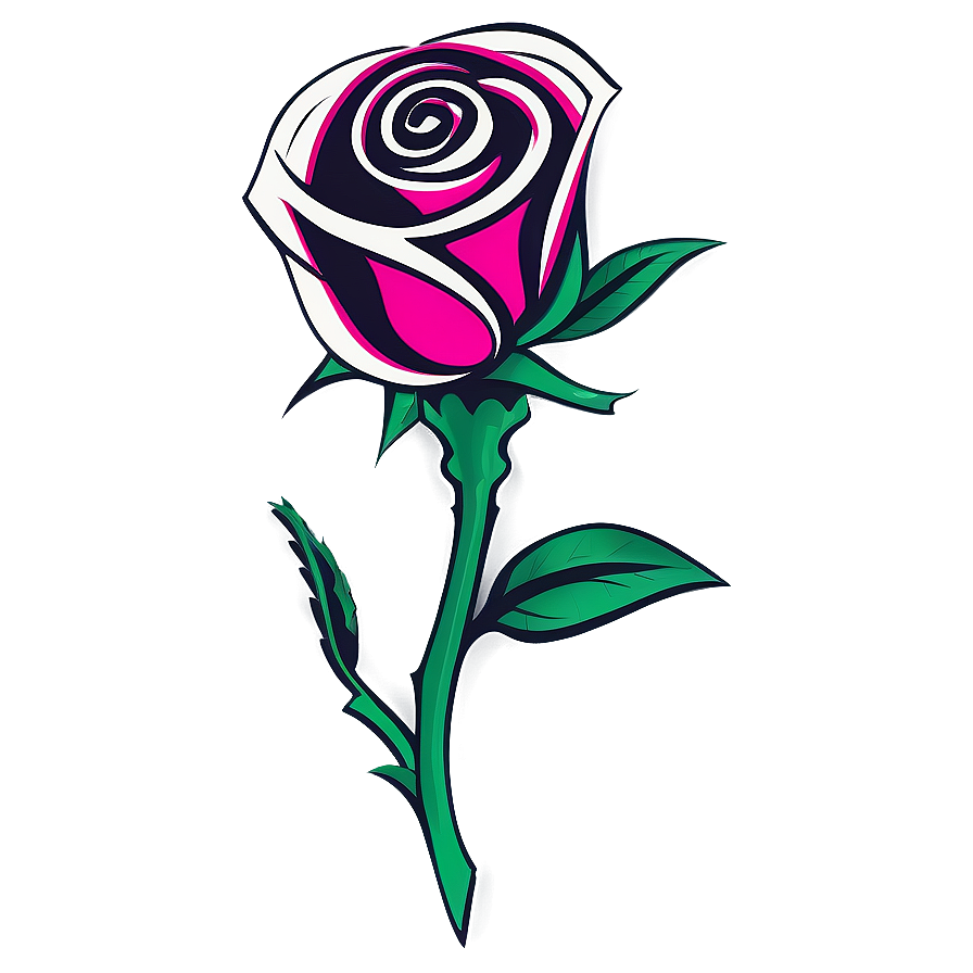 Tribal Rose Vector Png Vir PNG Image