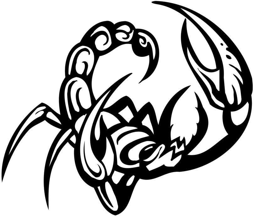 Tribal Scorpion Artwork PNG Image