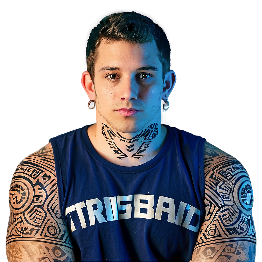 Tribal Sleeve Tattoo Png 06262024 PNG Image