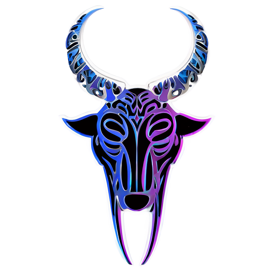 Tribal Taurus Tattoo Png 06112024 PNG Image