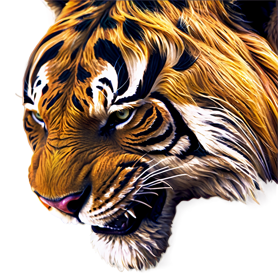 Tribal Tiger Head Tattoo Png Dnv PNG Image