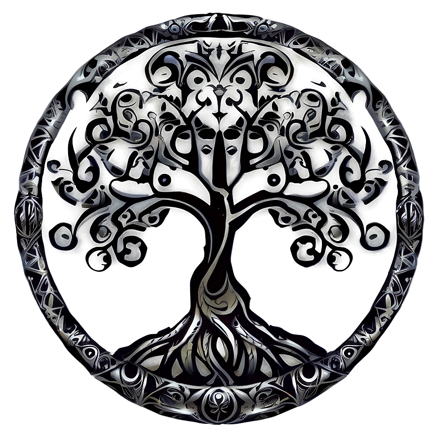 Tribal Tree Of Life Tattoo Png 06122024 PNG Image