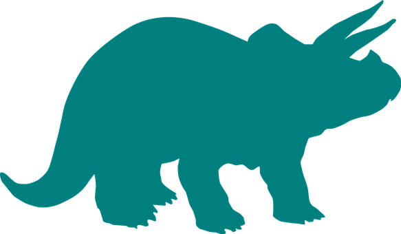 Triceratops Silhouette Graphic PNG Image