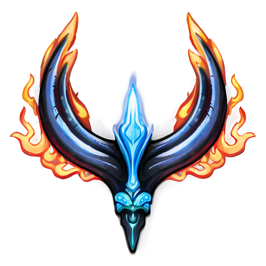 Trident With Flames Png 05252024 PNG Image