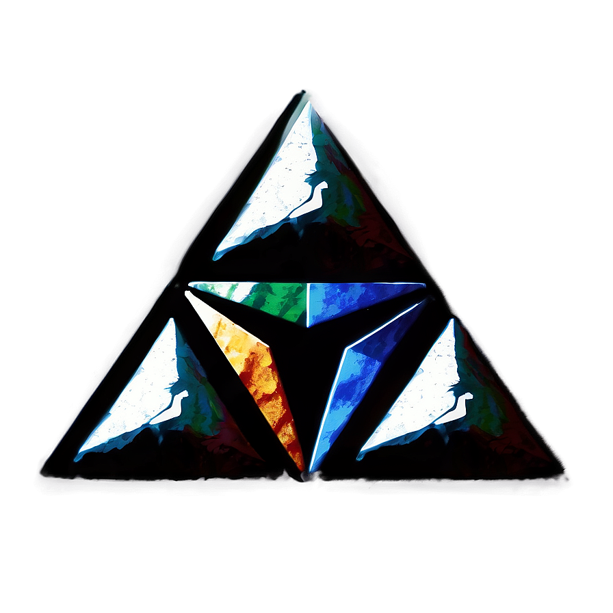 Triforce Grunge Look Png Uxs15 PNG Image