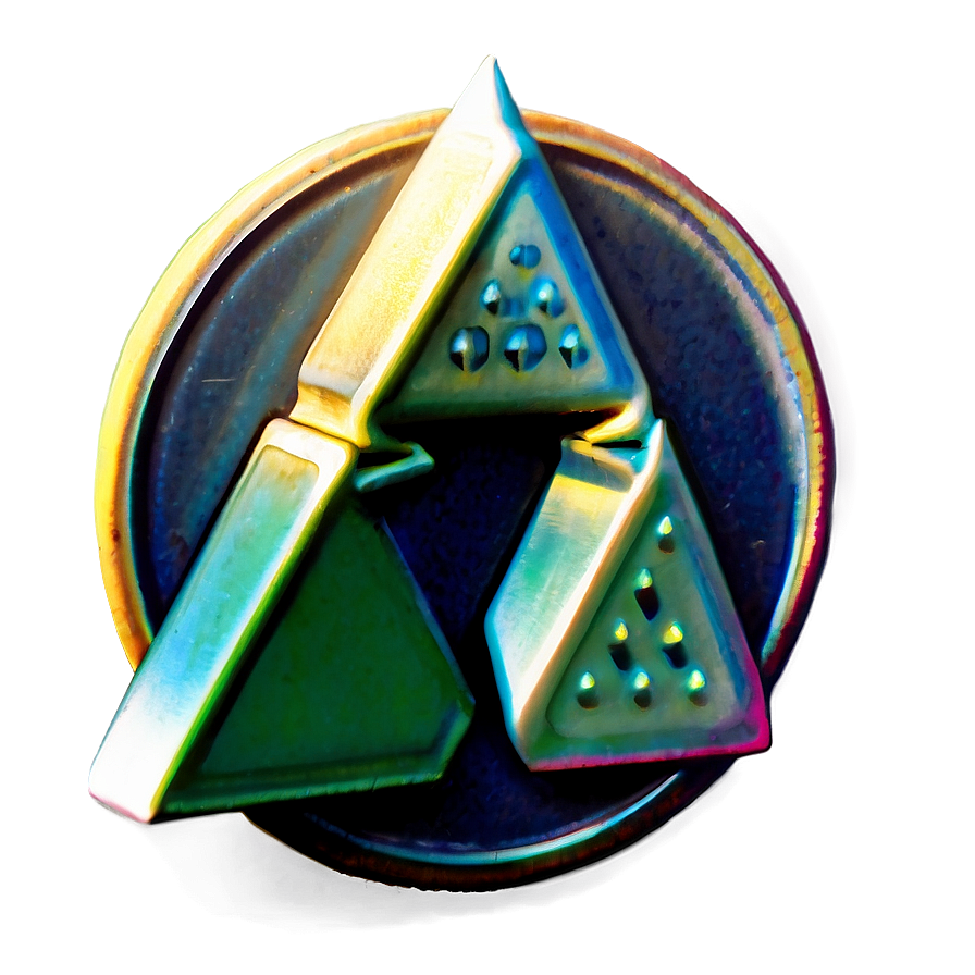 Triforce In Circle Png Lxt43 PNG Image