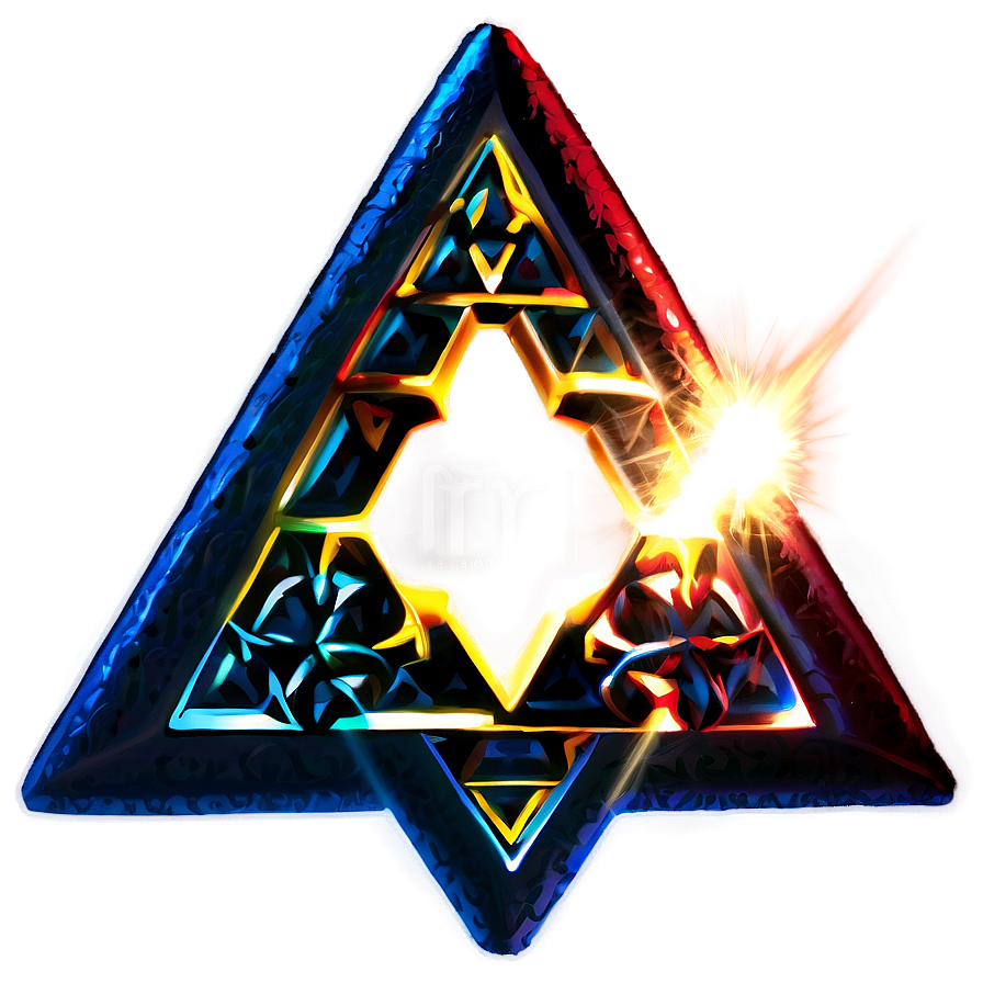 Triforce With Light Effects Png 05242024 PNG Image