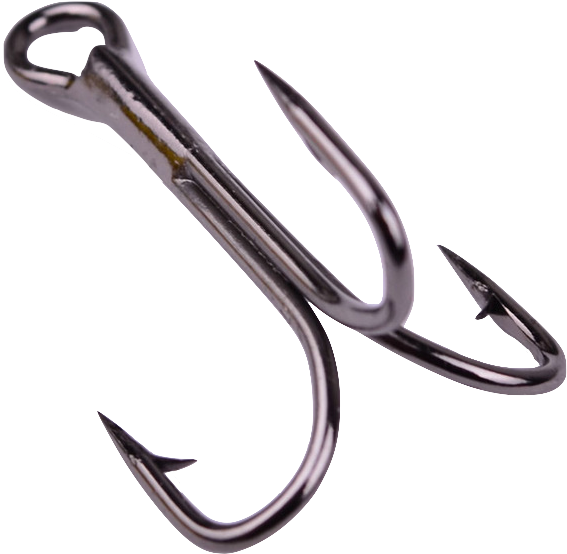 Triple Barbed Fishing Hook PNG Image