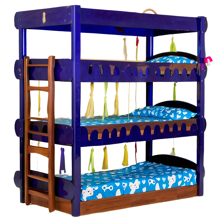 Triple Bunk Bed Png 06132024 PNG Image