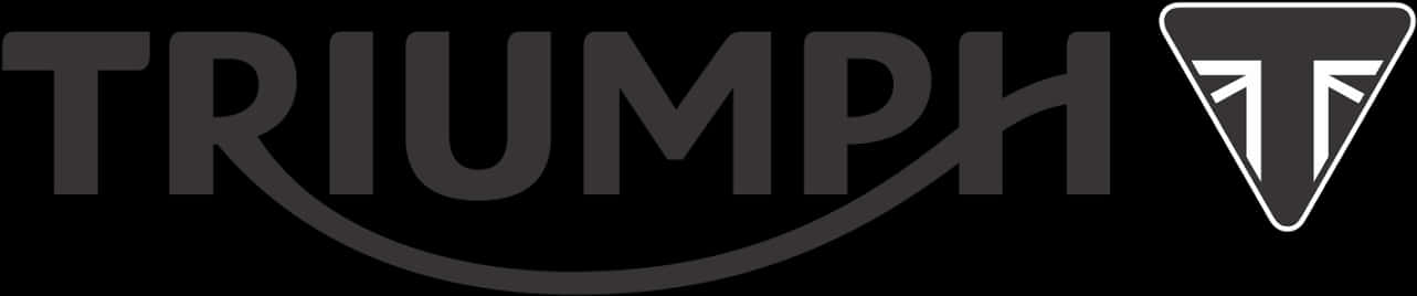 Triumph Motorcycle Logo Black Background PNG Image