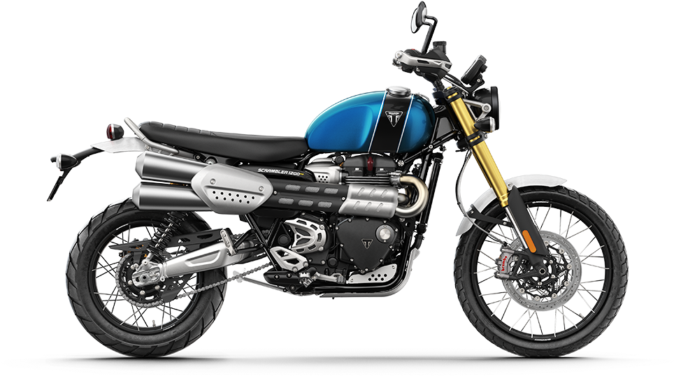 Triumph Scrambler Motorcycle PNG Image