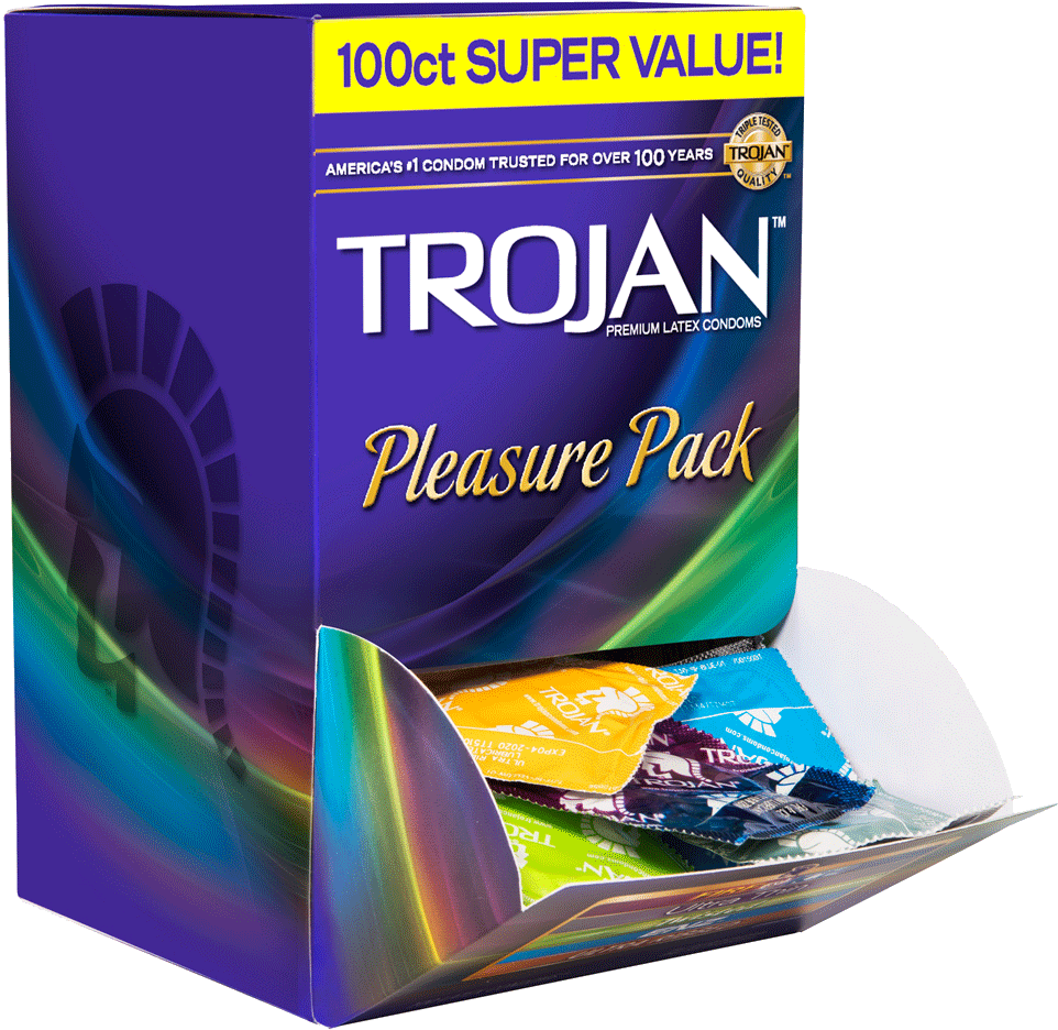 Trojan Condom Pleasure Pack Product Image PNG Image