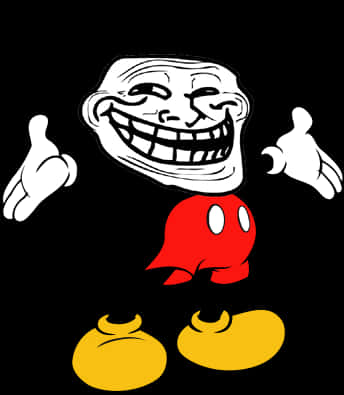 Troll_ Face_ Meme_ Character_ Vector PNG Image