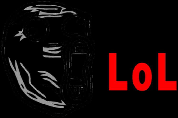 Trollface L O L Meme Black Background PNG Image