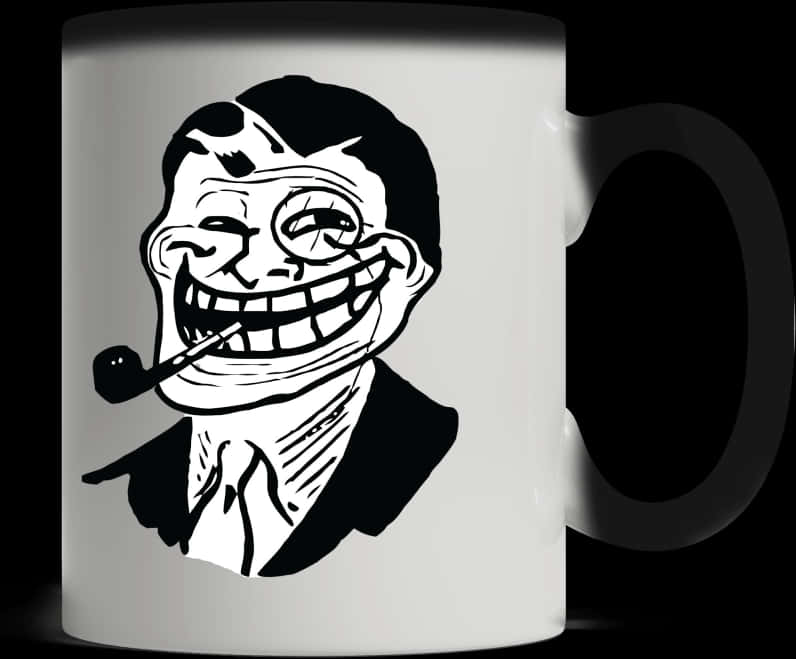 Trollface Meme Coffee Mug PNG Image