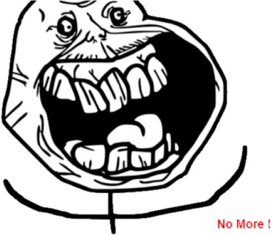 Trollface Meme No More PNG Image