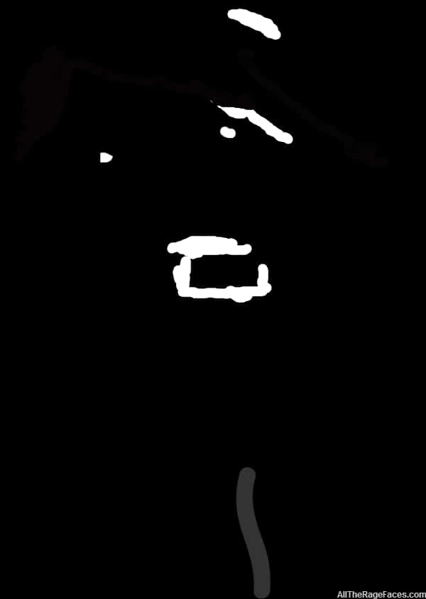 Trollface Meme Silhouette PNG Image