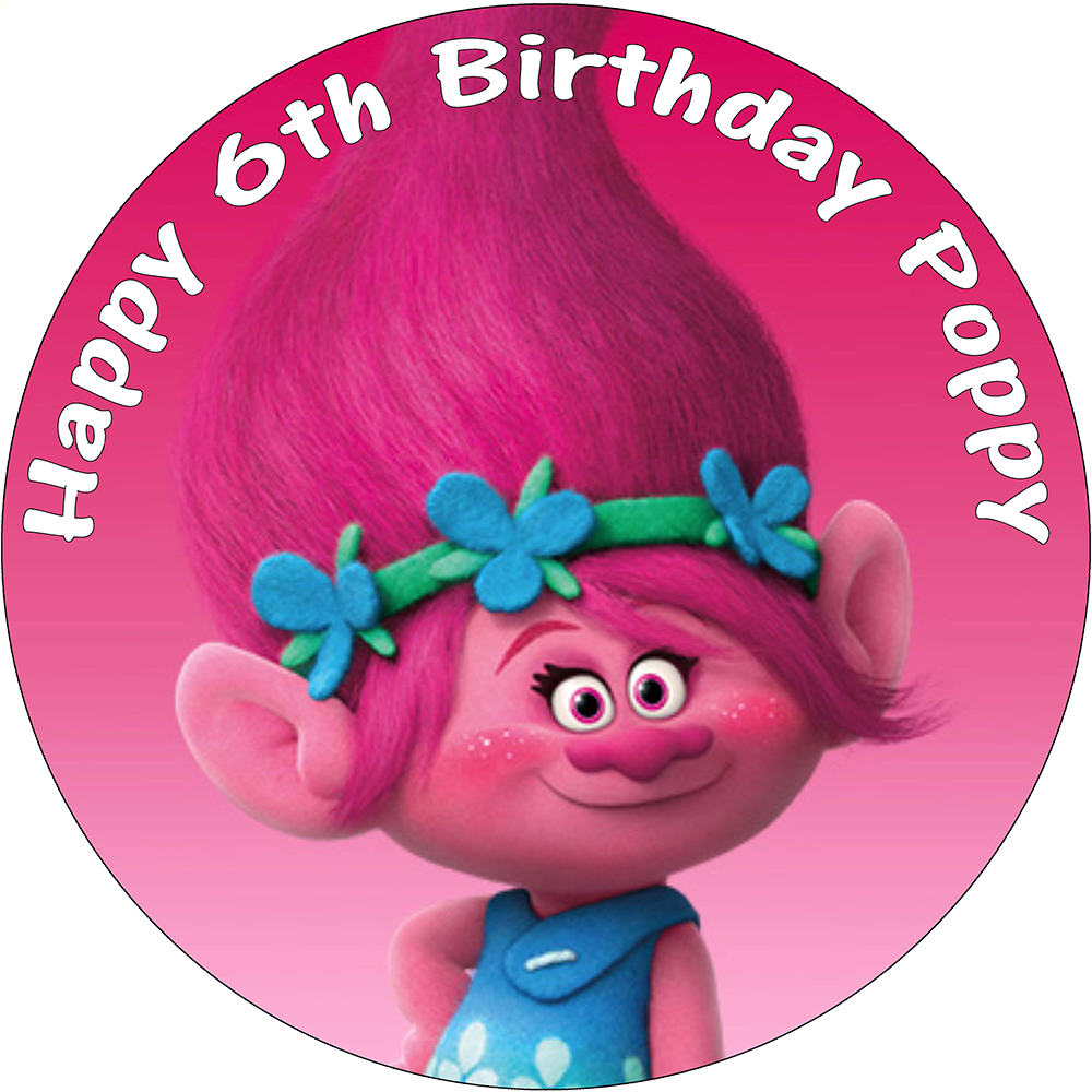 Trolls6th Birthday Celebration PNG Image