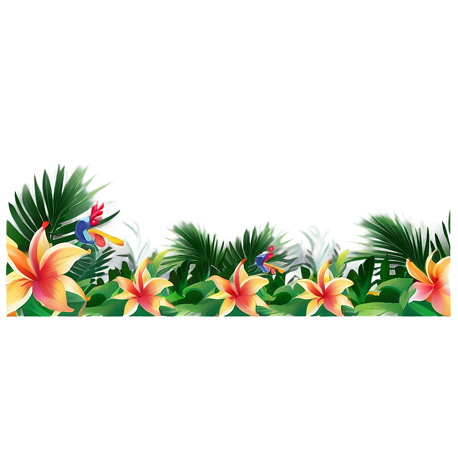 Tropical Border Png Fvs87 PNG Image