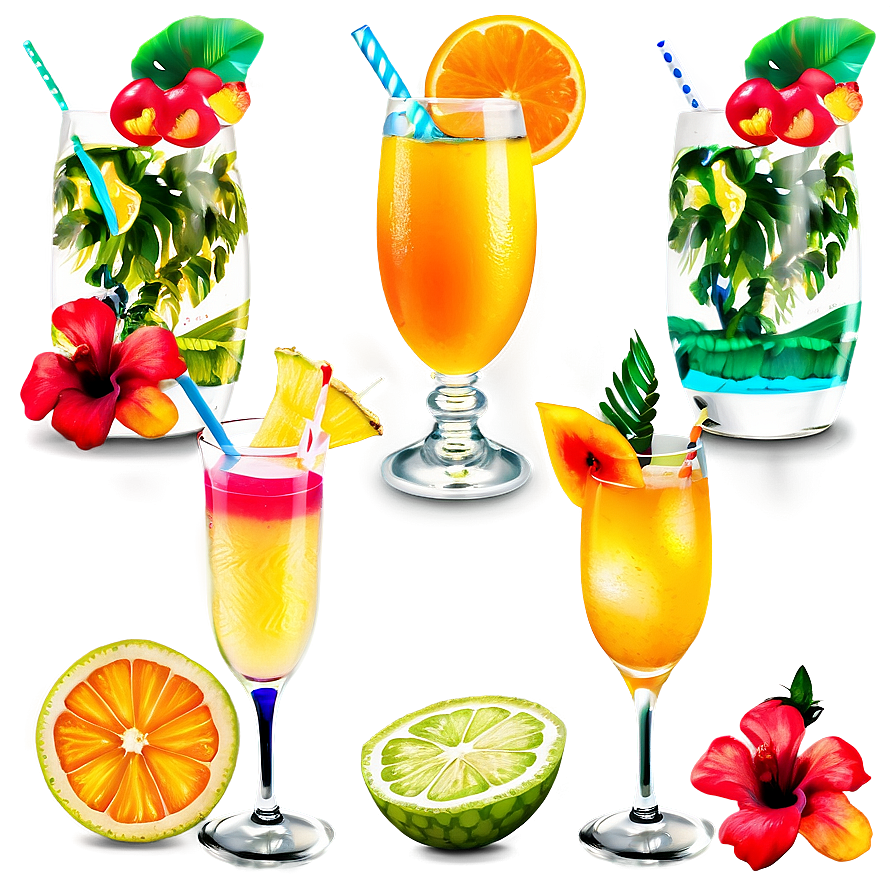 Tropical Cocktail Collection Png 84 PNG Image