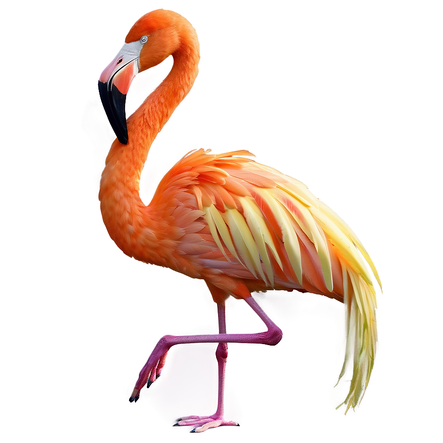 Tropical Flamingo And Hibiscus Png Lgp PNG Image