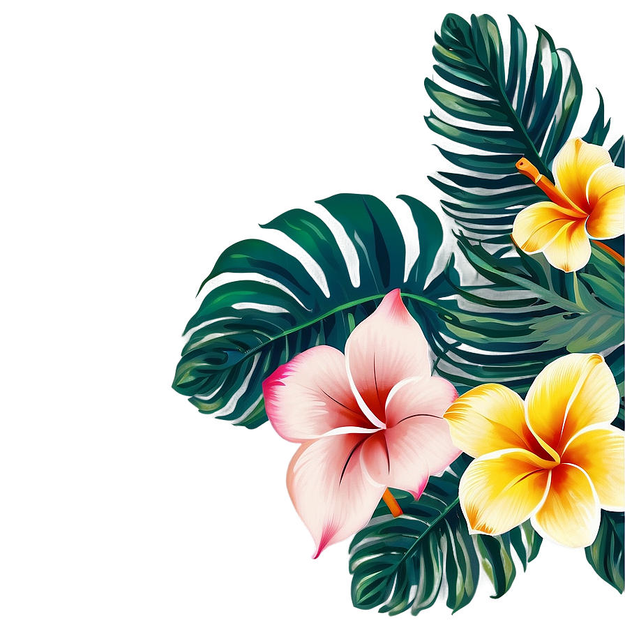 Tropical Floral Pattern Png 06202024 PNG Image