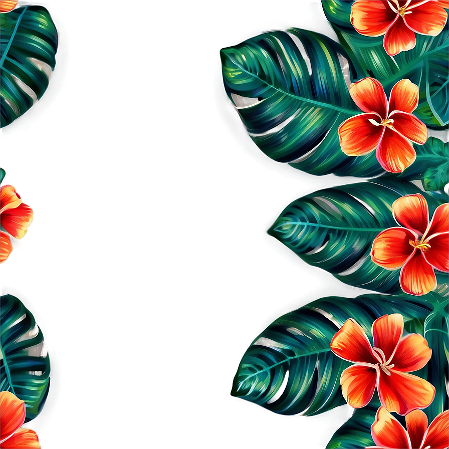 Tropical Floral Pattern Png Vmf58 PNG Image