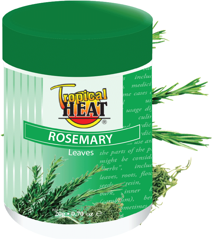 Tropical Heat Rosemary Leaves Spice Container PNG Image