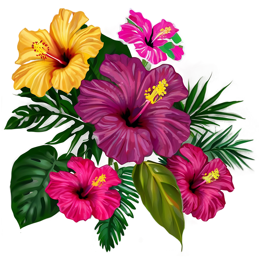 Tropical Hibiscus Png 4 PNG Image