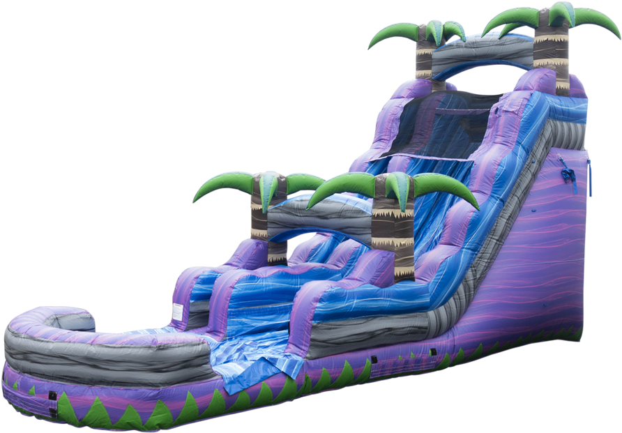 Tropical Inflatable Water Slide PNG Image