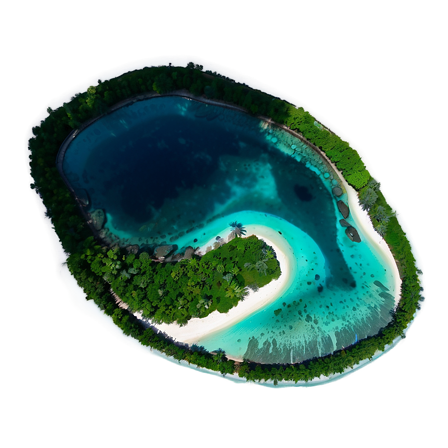 Tropical Island Aerial View Png Rsa67 PNG Image