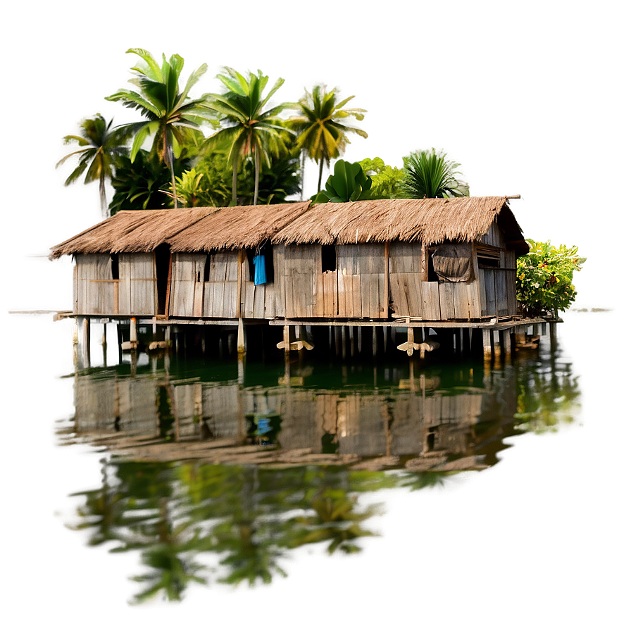 Tropical Island Fishing Village Png 33 PNG Image