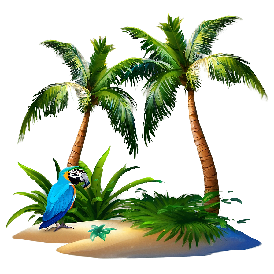 Tropical Island Paradise Landscape Png 59 PNG Image