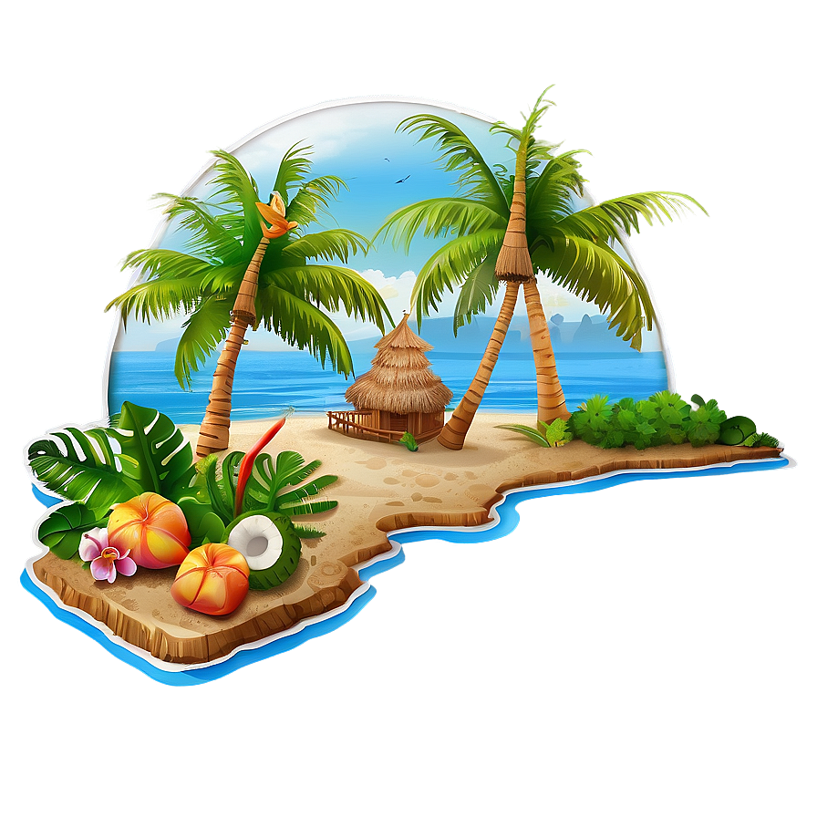 Tropical Island Paradise Png 8 PNG Image