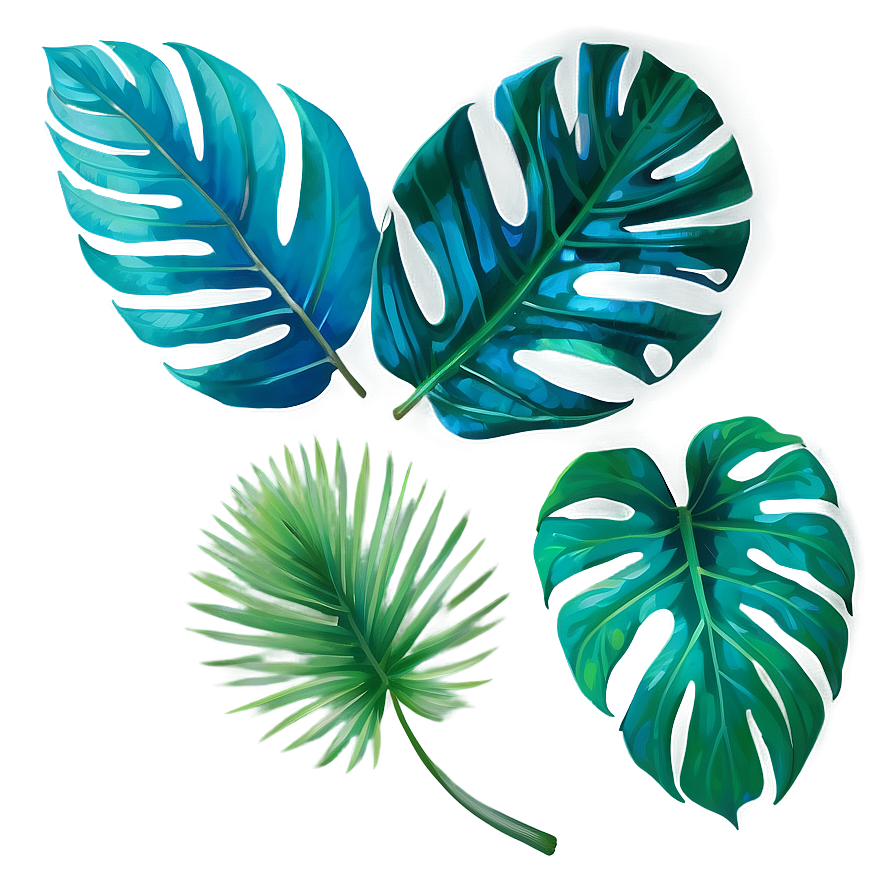 Tropical Leaf Bundle Png Lco94 PNG Image