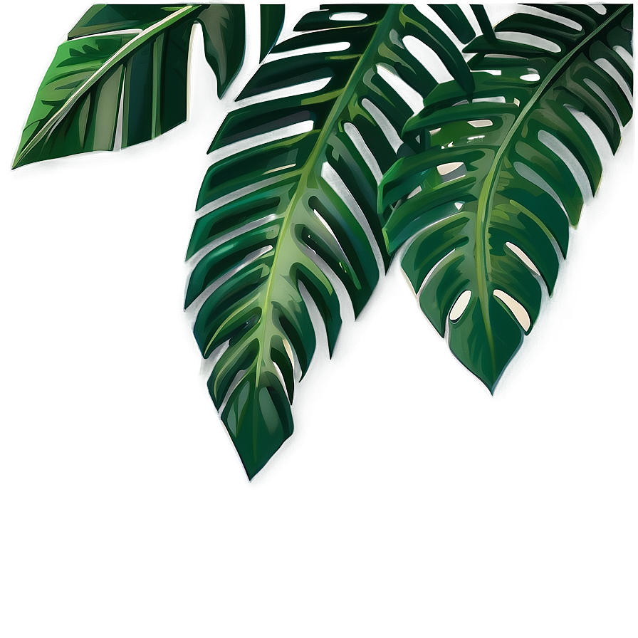 Tropical Leaf Corner Png Uxg33 PNG Image