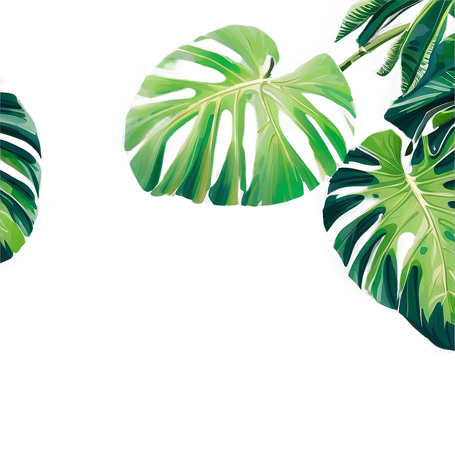 Tropical Leaf Pattern Png 15 PNG Image