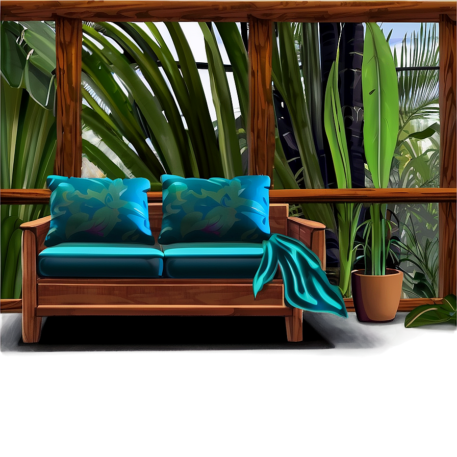 Tropical Living Room Escape Png Wau71 PNG Image