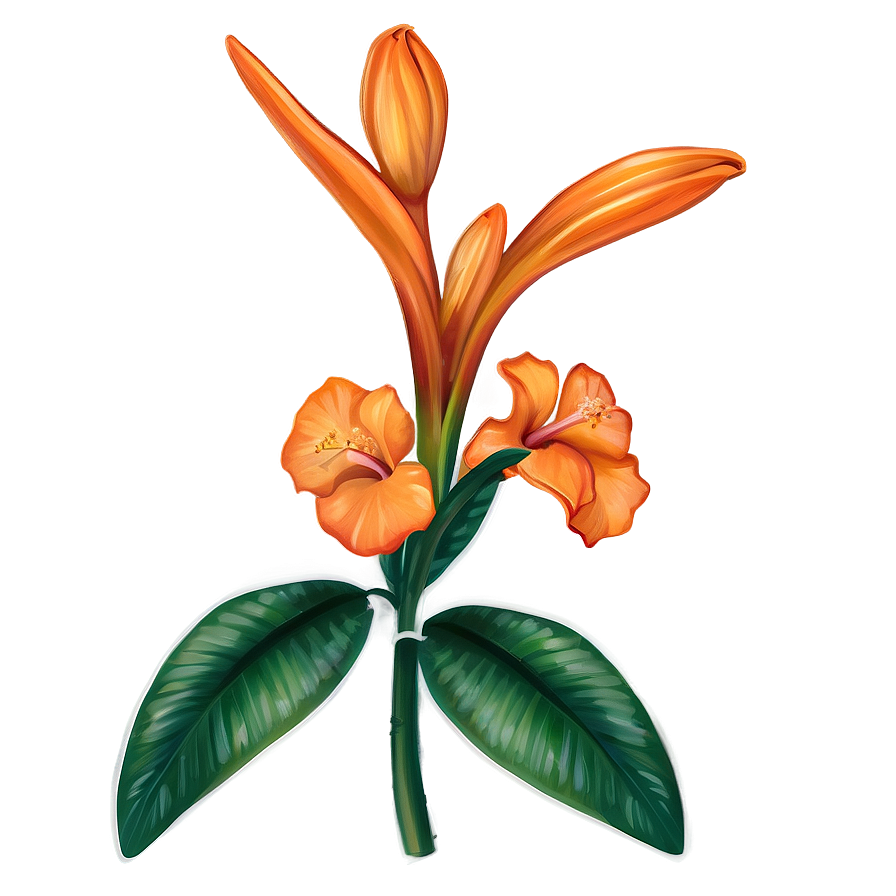 Tropical Orange Flower Png 06122024 PNG Image